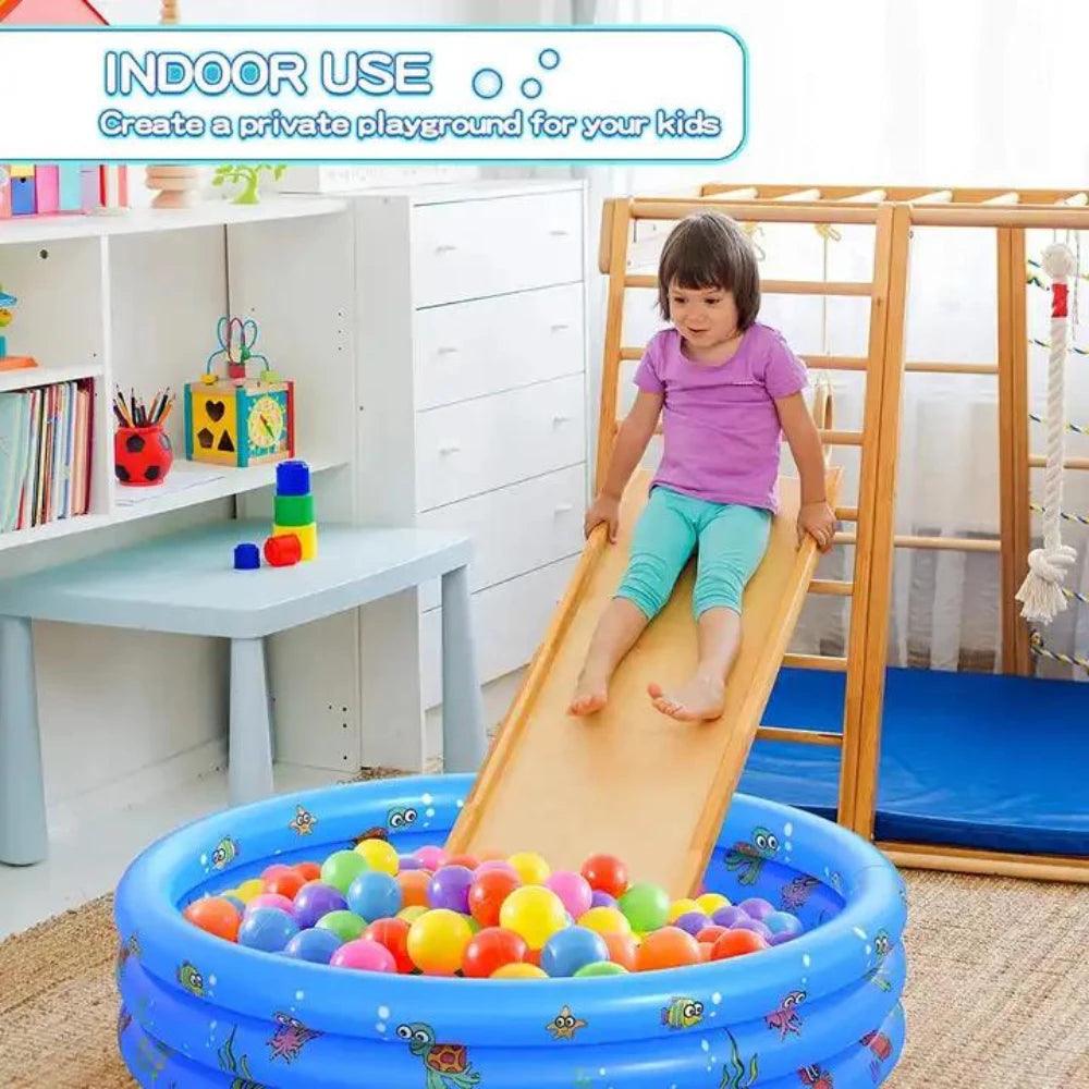 2 in 1 Inflatable BallPit with 200 Balls in use - KiwiBargain