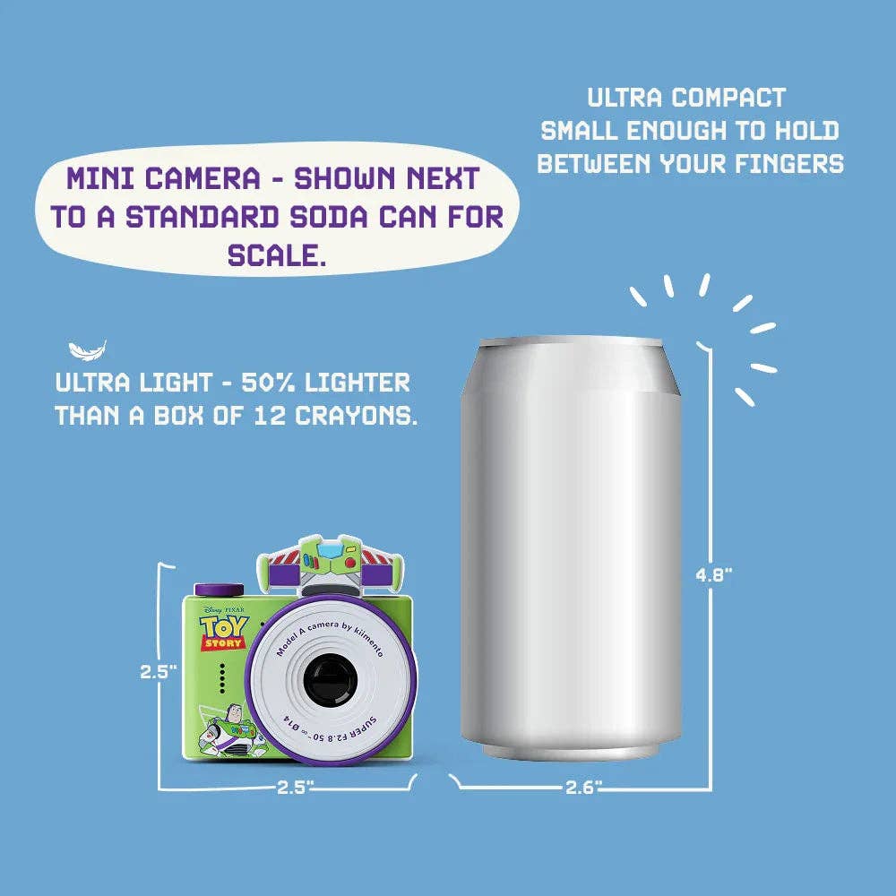 Disney Buzz Lightyear Mini Camera - side view - KiwiBargain NZ