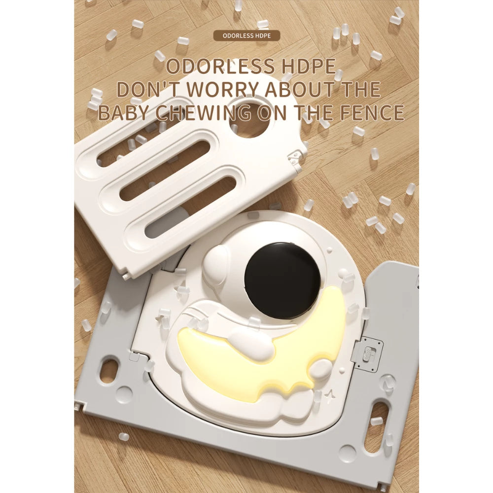 Astronaut Kids Playpen Set - Swing, Slide & Basketball Hoop