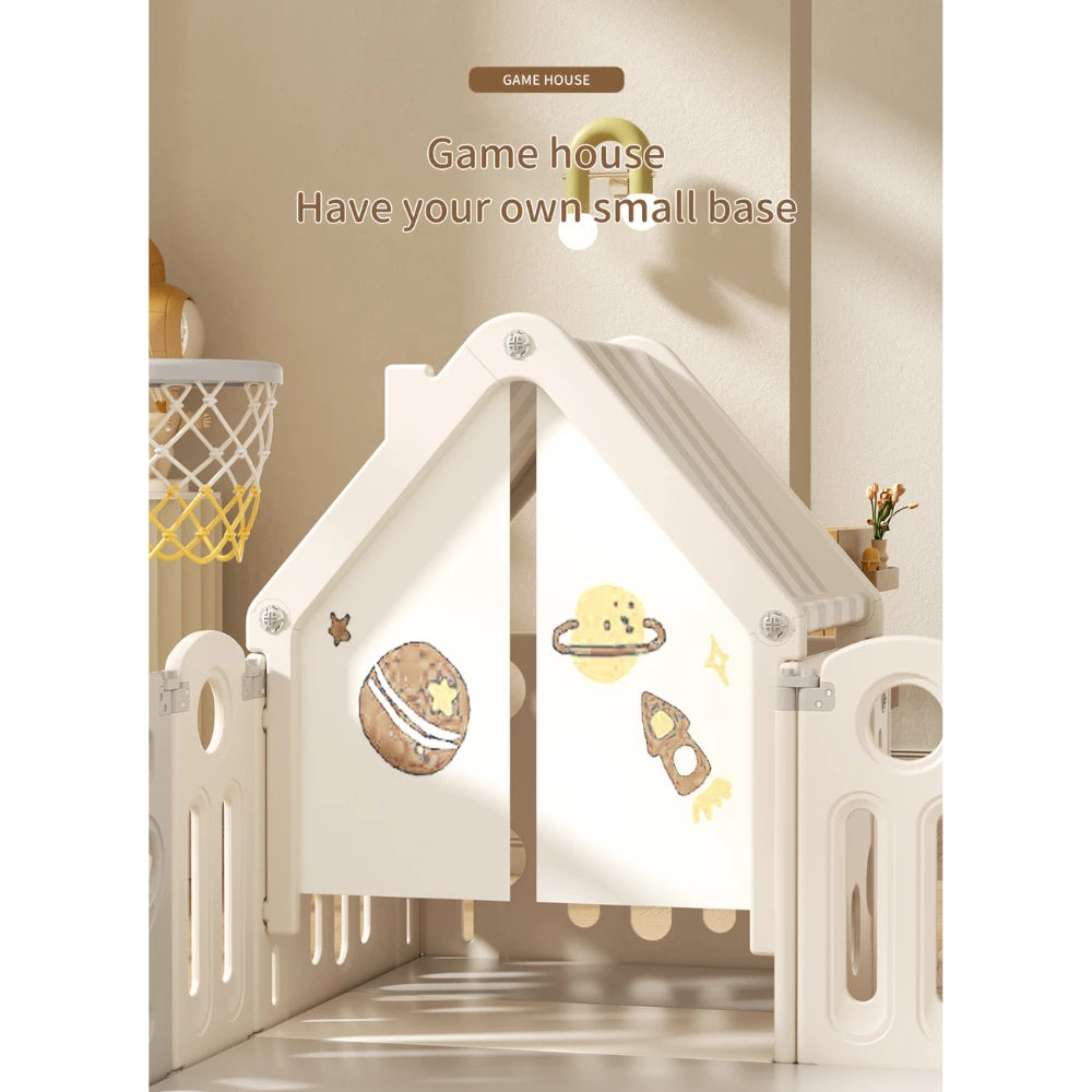 Astronaut Kids Playpen Set - Swing, Slide, Rocking Horse & more