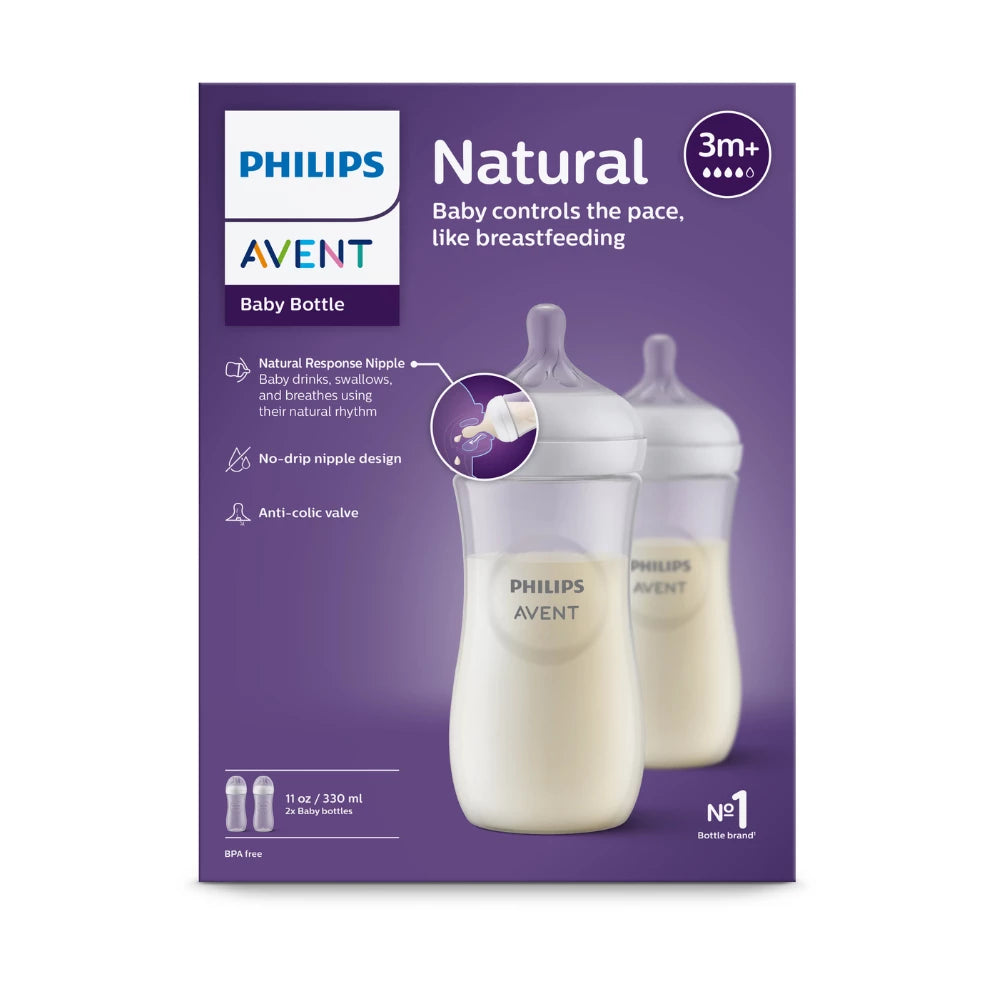 Avent Natural Response Bottle 330ml 2pk