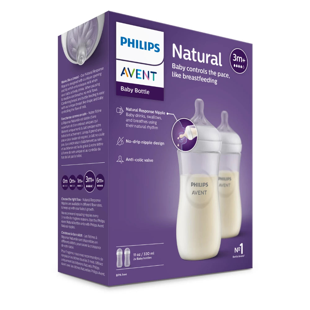 Avent Natural Response Bottle 330ml 2pk