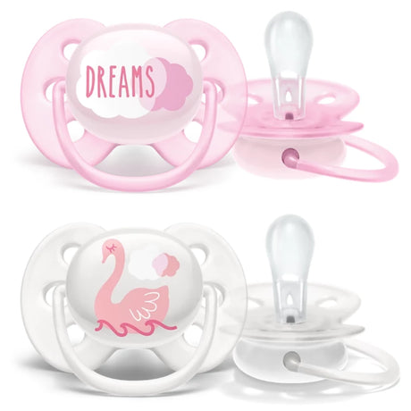 Avent Soother Ultra Soft Deco 0-6m 2pk-kiwibargain.co.nz