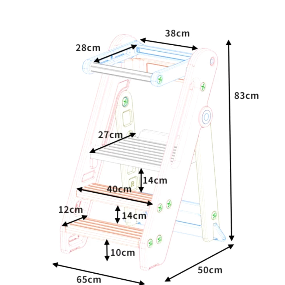 Baby Learning Stool Tower - Adjustable