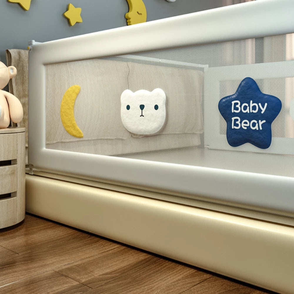 Baby Safety Bed Rail Guard - Adjustable Protection For Toddlers