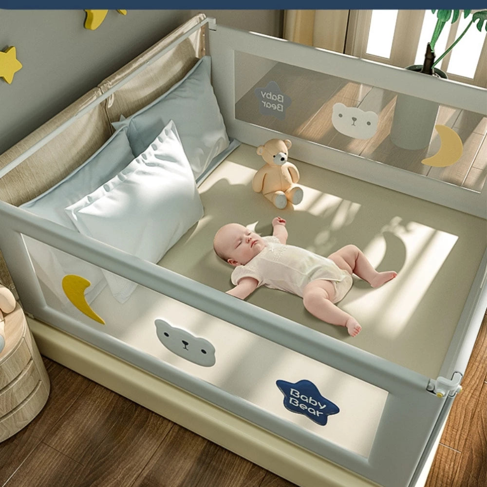 Baby Safety Bed Rail Guard - Adjustable Protection For Toddlers
