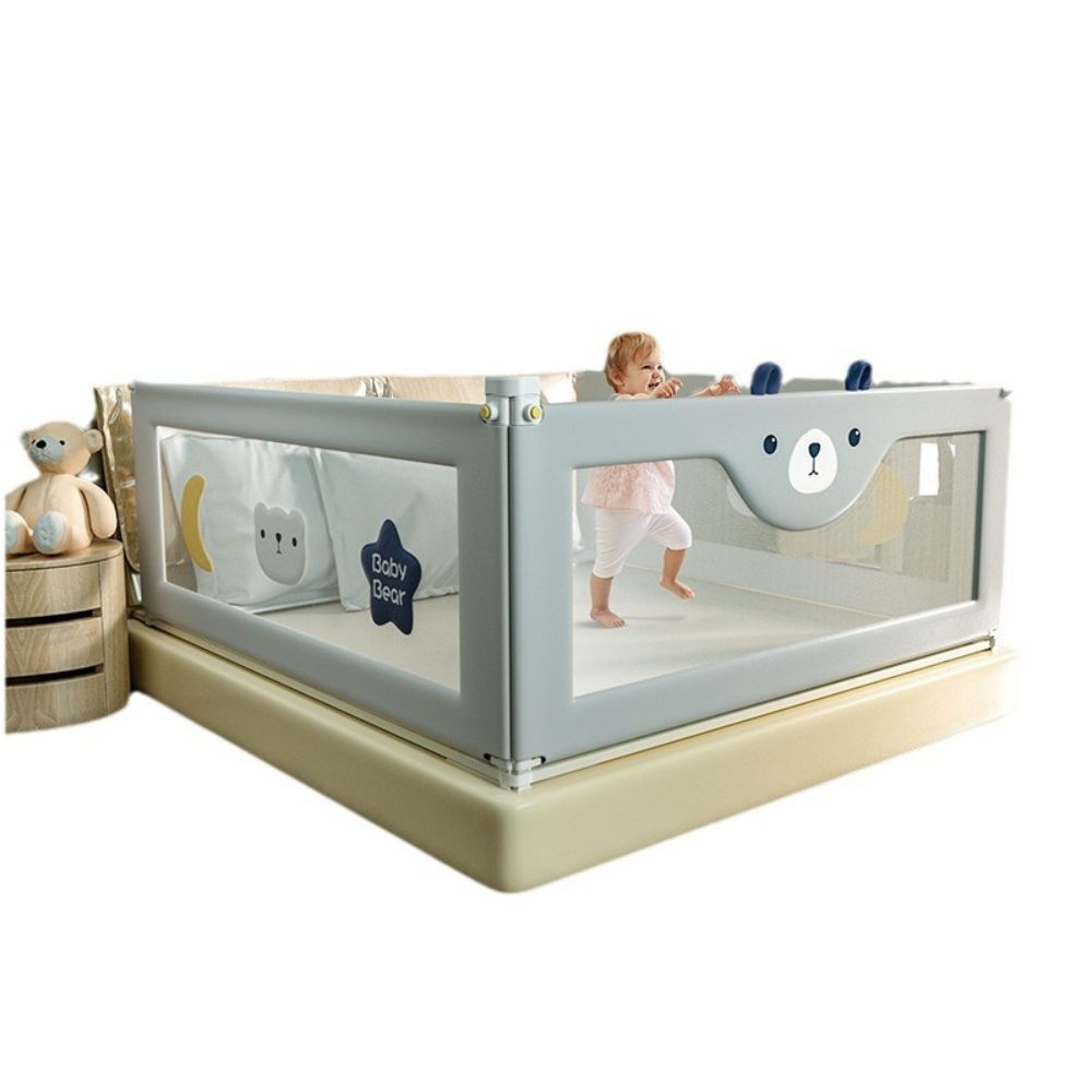 Baby Safety Bed Rail Guard - Adjustable Protection For Toddlers