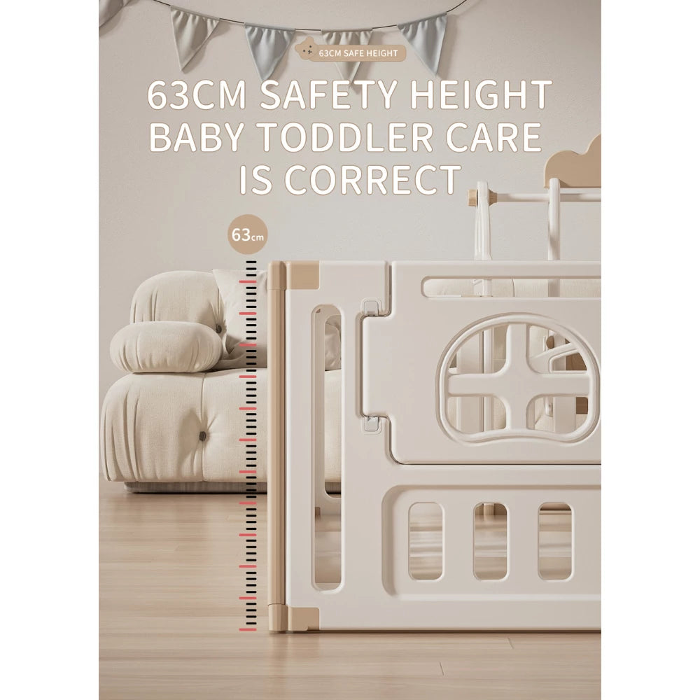 Bear Enclosure Kids Playpen Set 11pcs-Slide, Swing & more