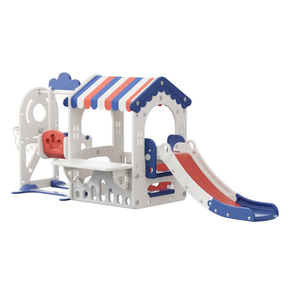 Dream Game House with Swing & Slide - Kids Indoor Playhouse