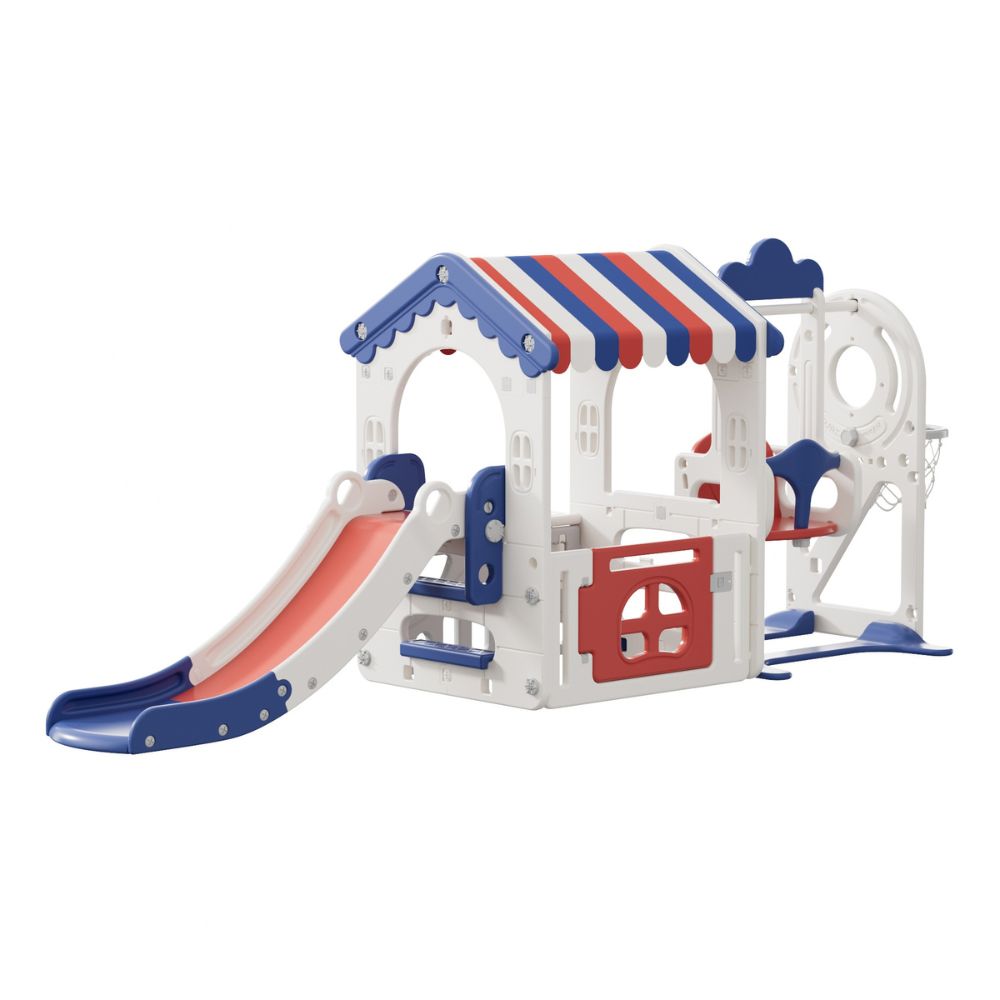 Dream Game House with Swing & Slide - Kids Indoor Playhouse