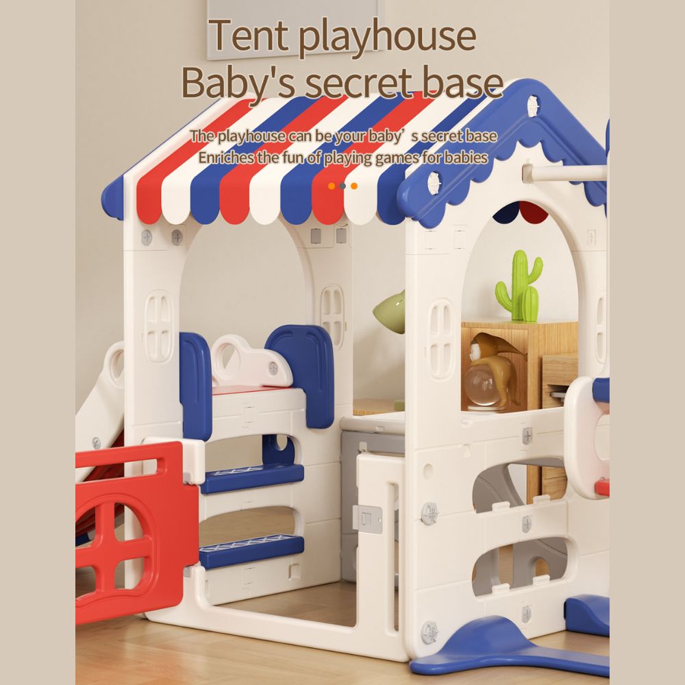 Dream Game House with Swing & Slide - Kids Indoor Playhouse