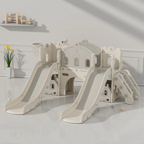 Kids Double Slide and Swing Combo-kiwibargain.co.nz