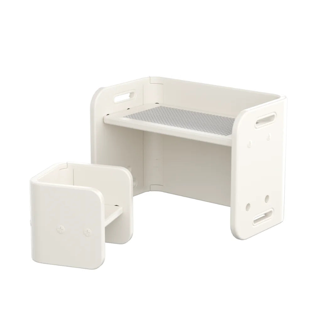 Kids Table and Chair Set with Building Blocks-kiwibargain.co.nz