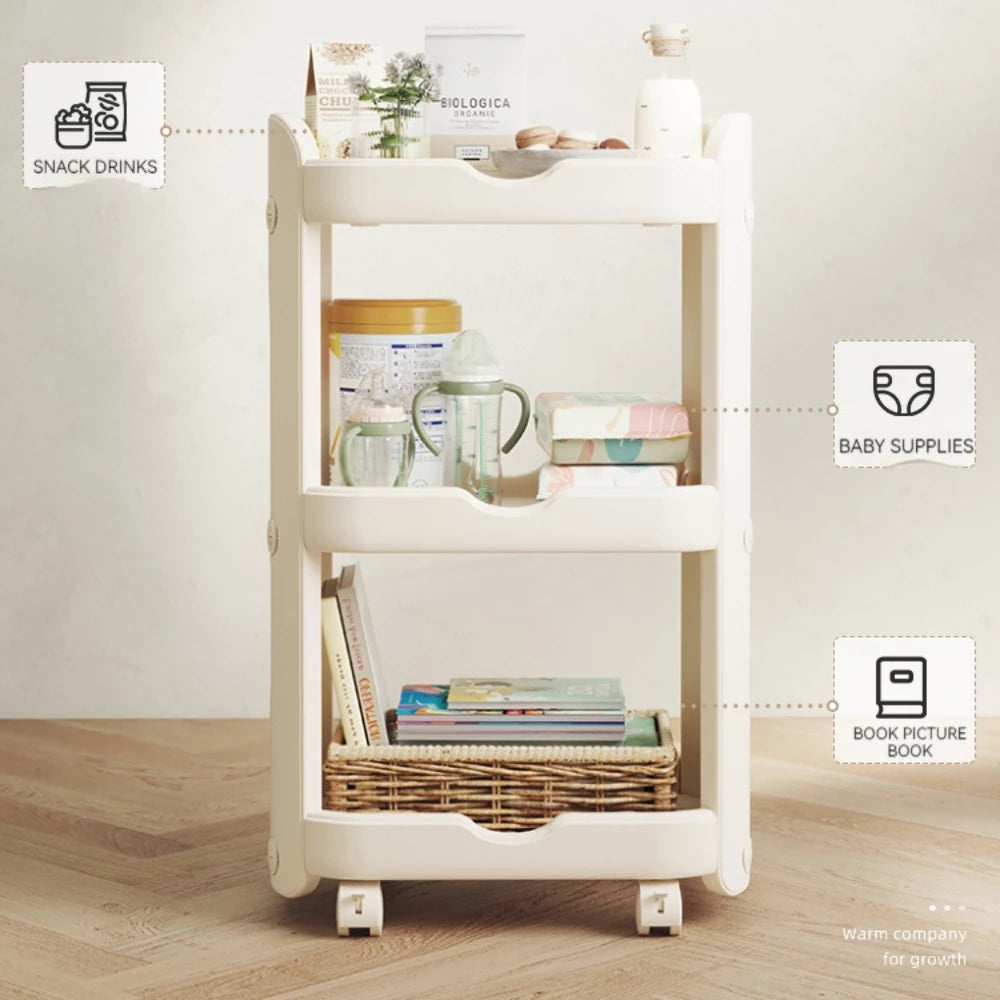 Multifunctional Storage Rack with Wheels