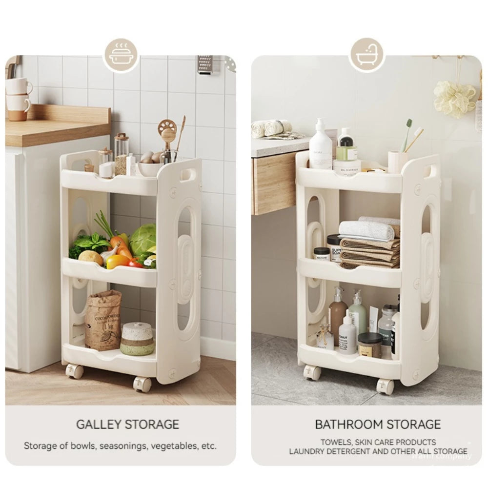 Multifunctional Storage Rack with Wheels