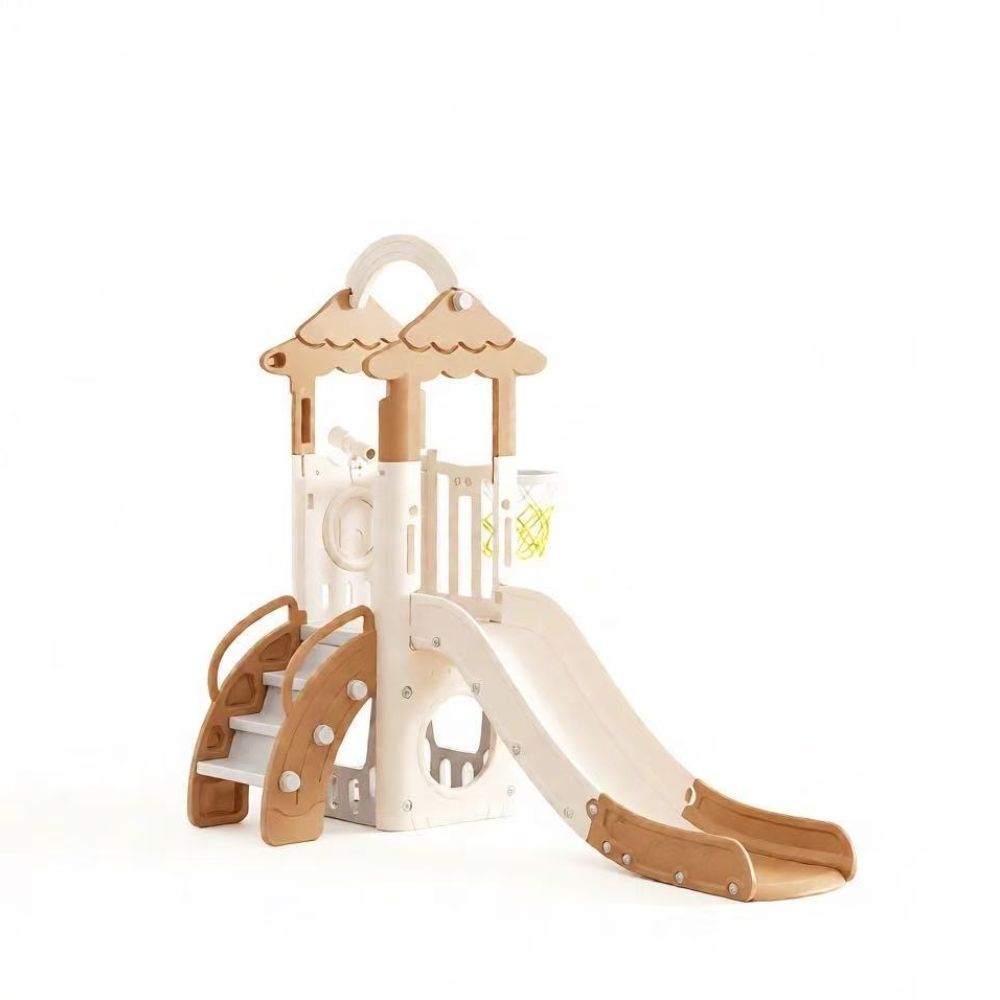 Tree House Kids Indoor Slide with Telescope - Enclosed Safe Play Set