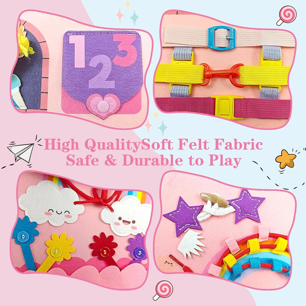 Convertible Travel Busy Board – Dollhouse & Dinosaur Styles – image 7 of 11