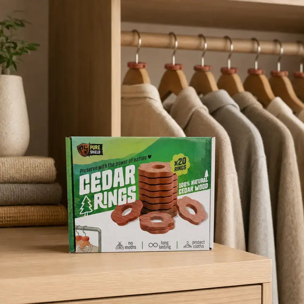 Pure Shield Natural Red Cedar Rings – 20 Pack