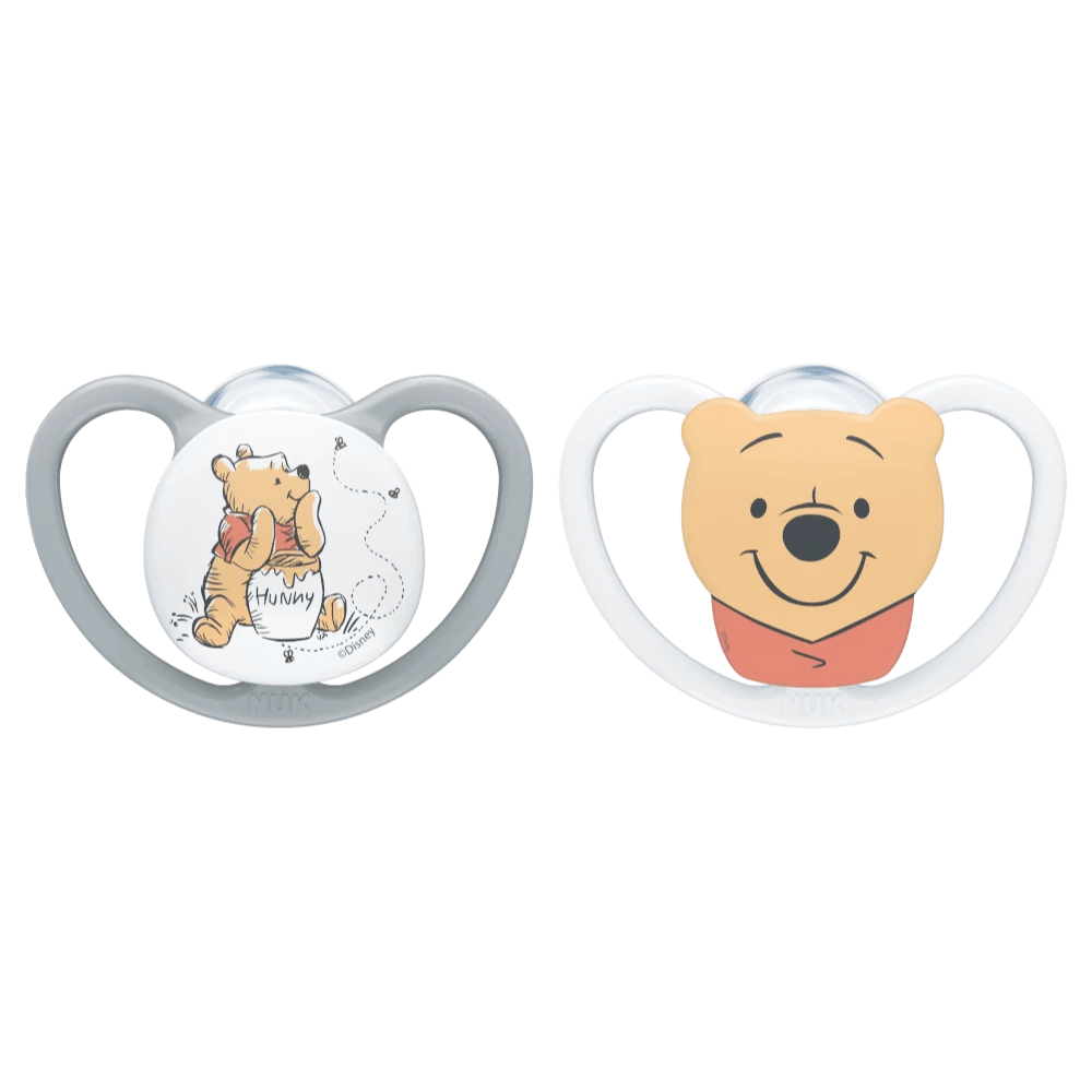 NUK Space Silicone Soother - 2pk - Disney Winnie the Pooh - KiwiBargain
