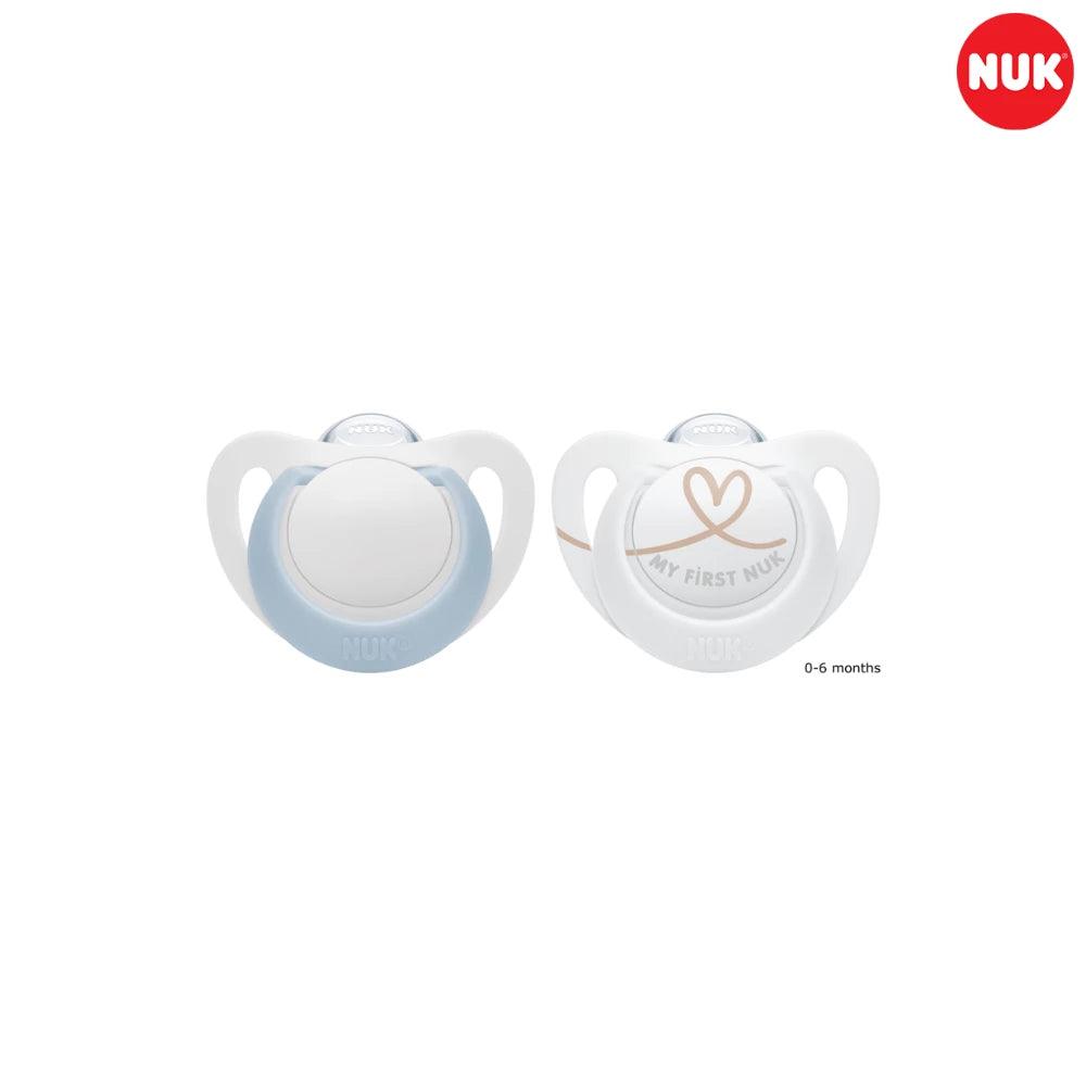 NUK Star Silicone Soother - 2pk - 0-36 Months - KiwiBargain