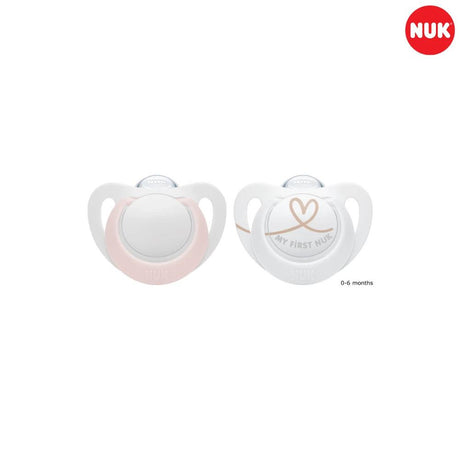 NUK Star Silicone Soother - 2pk - 0-36 Months - KiwiBargain