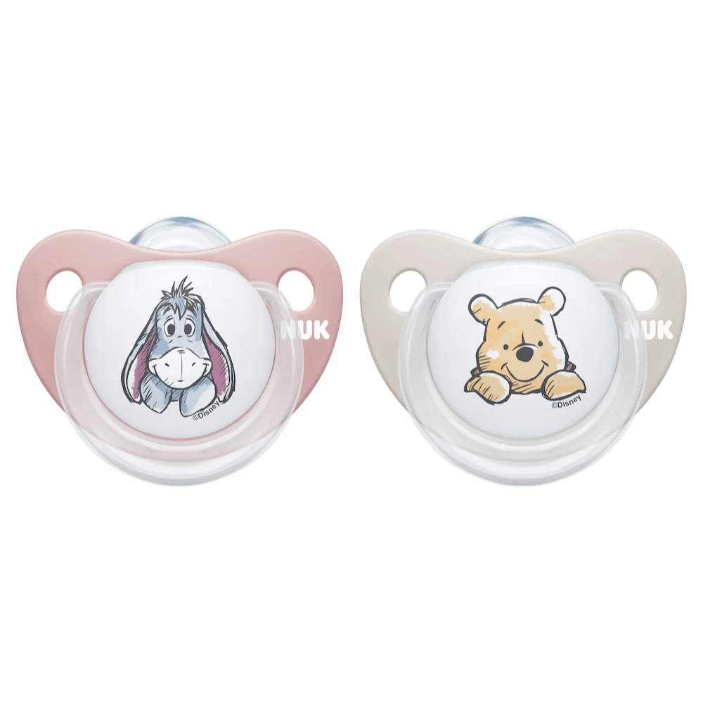 NUK Trendline Silicone Baby Soother - 2pk -Disney Winnie the Pooh - KiwiBargain