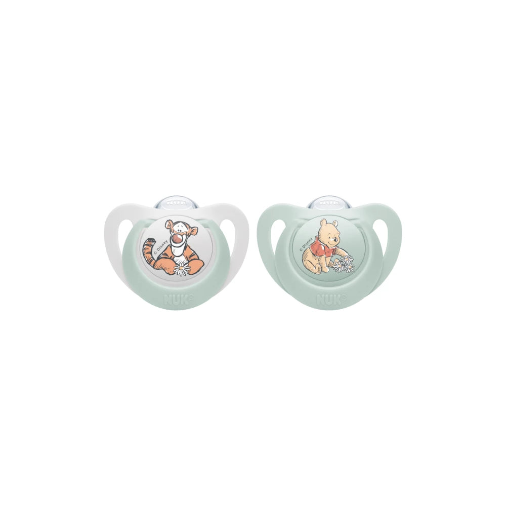 NUK Trendline Silicone Baby Soother - 2pk -Disney Winnie the Pooh
