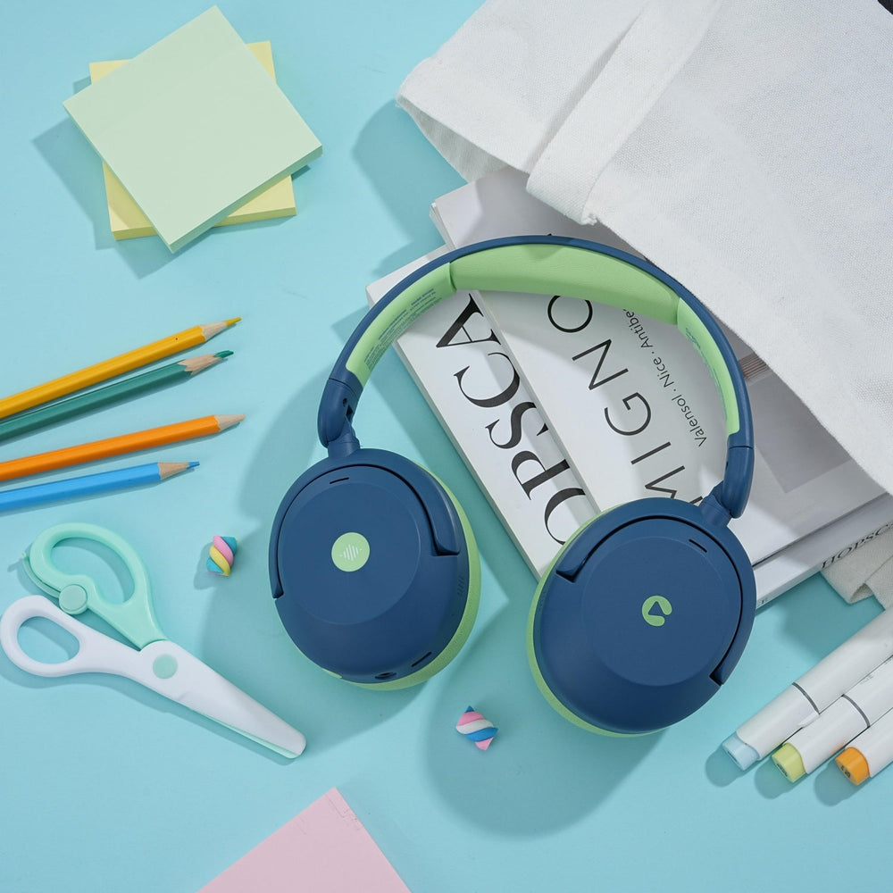 iClever BTH20 ANC Kids Headphones child wearing