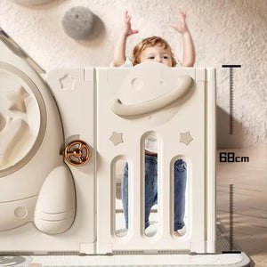 3D Astronaut Design Playpen with Tent 14+2 - KiwiBargain