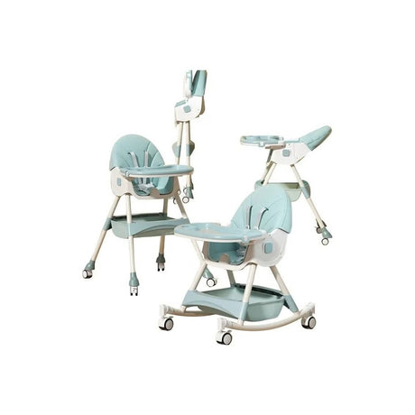 4-in-1 convertible baby high chair in green