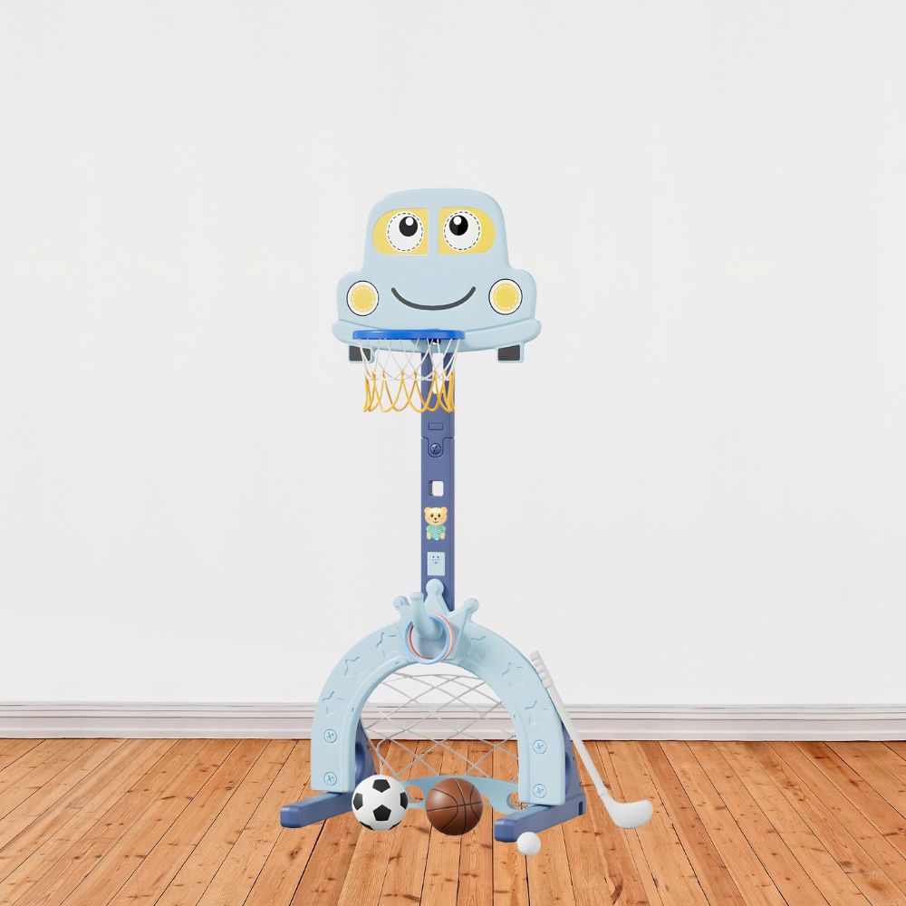 6 In 1 Children's Basketball, Football, Hockey Stand with Music