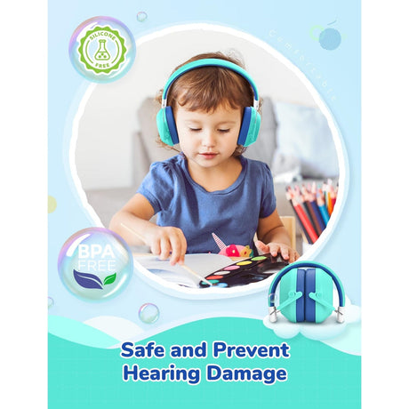 iClever IC-EM01 Kids Ear Muffs 26dB NRR protection