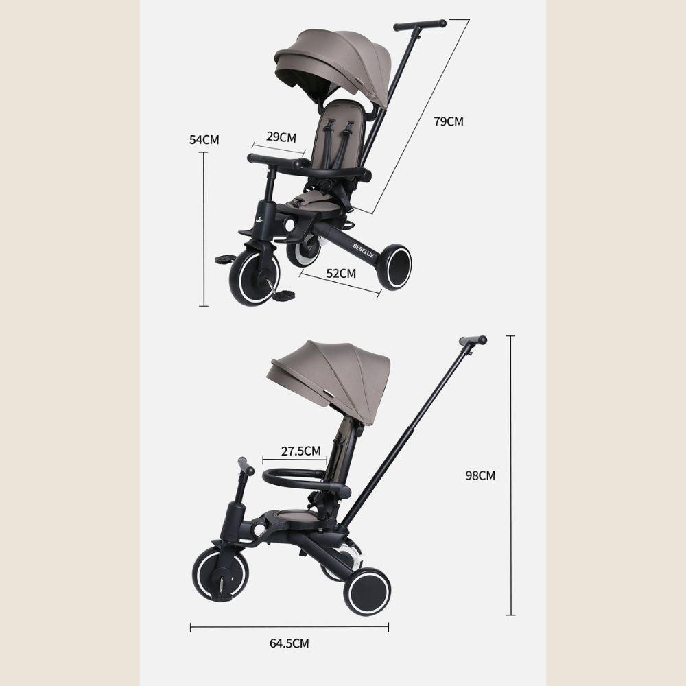 Smartfold 8-in-1 Multifunctional Kids Tricycle