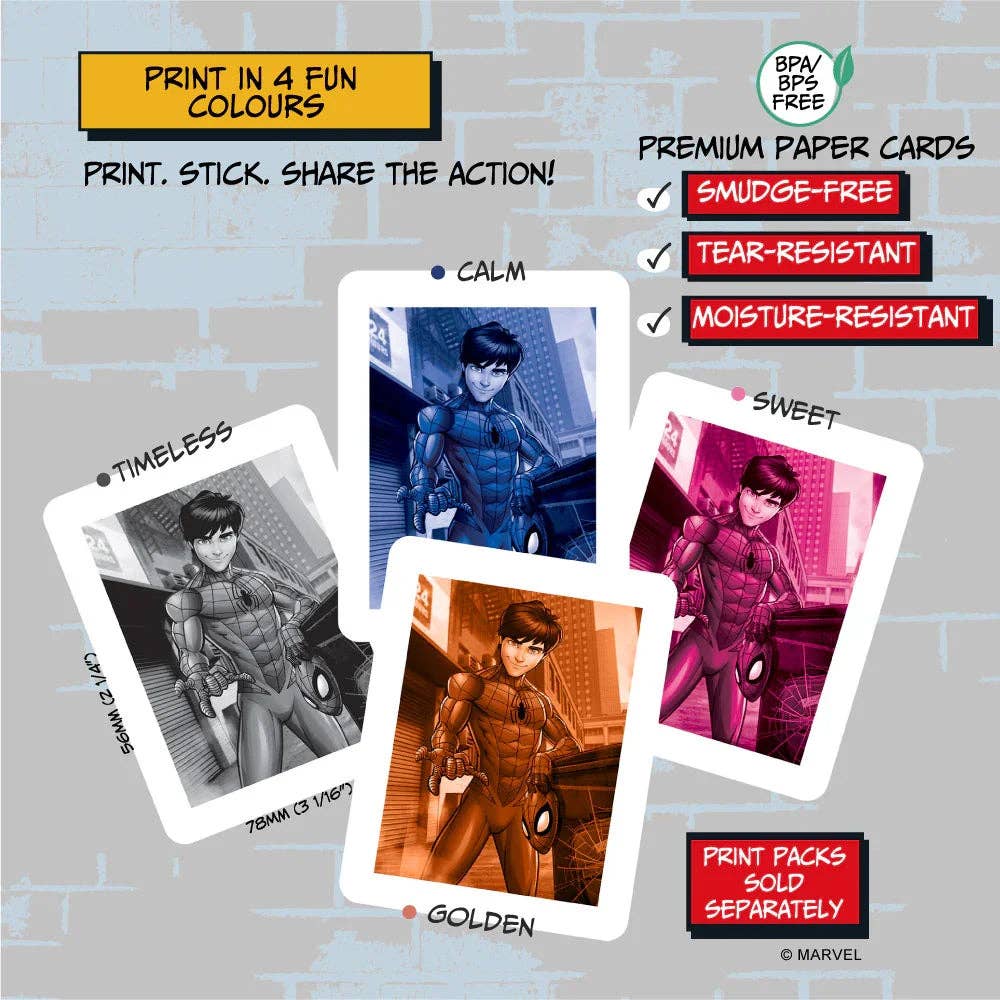 Marvel Spider-Man Print Pro Camera - detail - KiwiBargain NZ