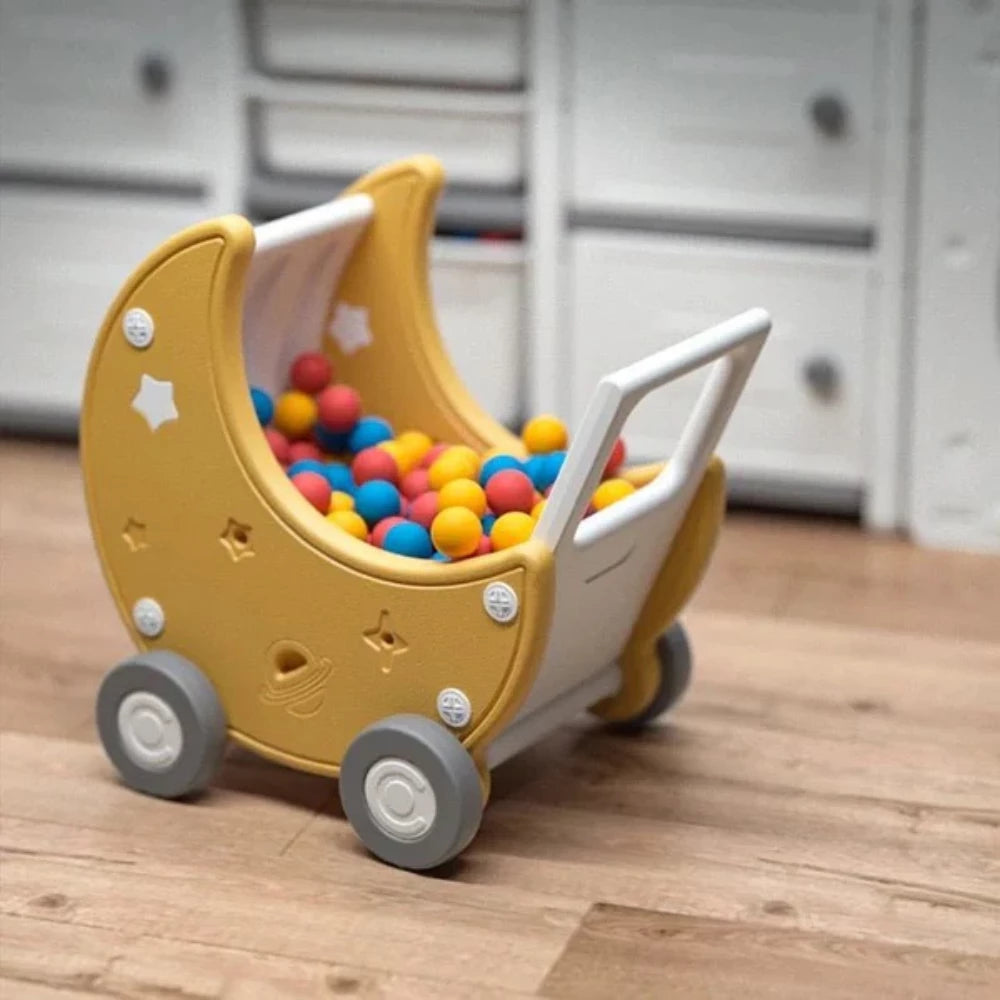 Astronaut Kids Toy Storage Rack with Moon Cart