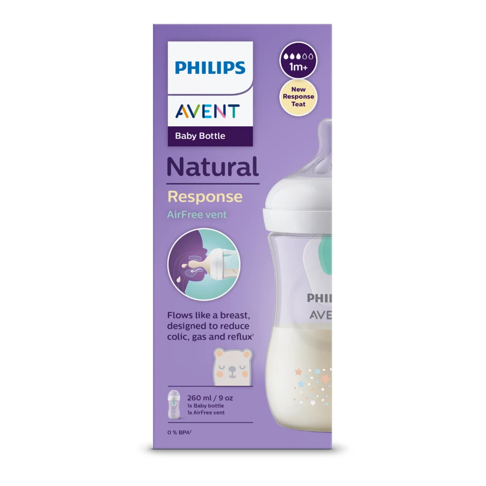 SCY673/82 Philips Avent Air Free Vent Bottle 260ml - Bear in box available at KiwiBargain in New Zealand. Buy it today from kiwibargain.co.nz