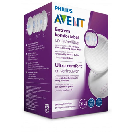 SCF254/24 Philips Avent Disposable Breast Pads 24pk available at KiwiBargain in New Zealand. Buy it today from kiwibargain.co.nz