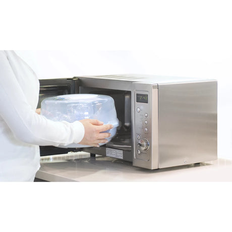 SCF281/02 Philips Avent Microwave Steriliser in use available at KiwiBargain in New Zealand. Buy it today from kiwibargain.co.nz