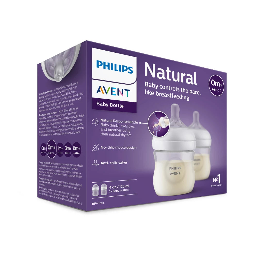 Avent Natural Response Bottle 125ml 2pk