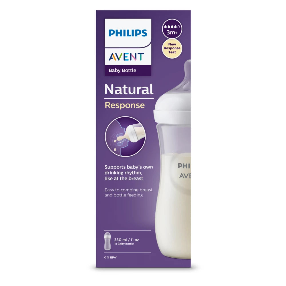 Avent Natural Response Bottle 330ml-kiwibargain.co.nz