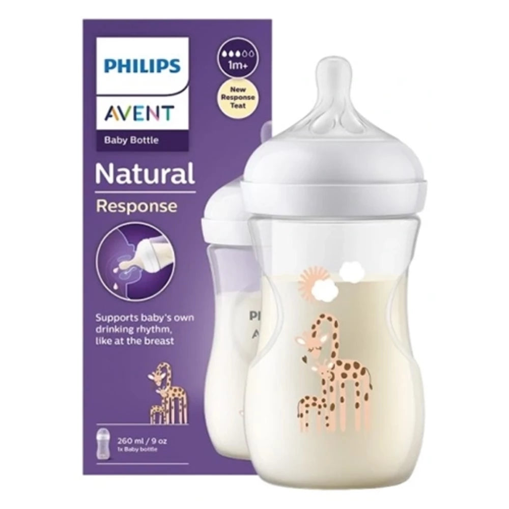 Avent Natural Response Bottle Giraffe 260ml