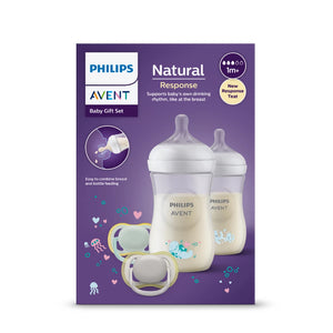 Avent Natural Response Gift Set Bottles and Soothers