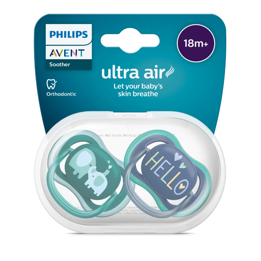 Avent Soother Ultra Air Deco 18m+ 2pk-kiwibargain.co.nz