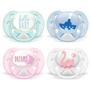 Avent Soother Ultra Soft Deco 0-6m 2pk