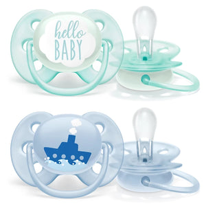 Avent Soother Ultra Soft Deco 0-6m 2pk