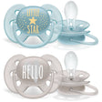 Avent Soother Ultra Soft Deco 6-18m 2pk - front - KiwiBargain NZ