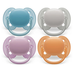 Avent Soother Ultra Soft Plain 6-18m 2pk