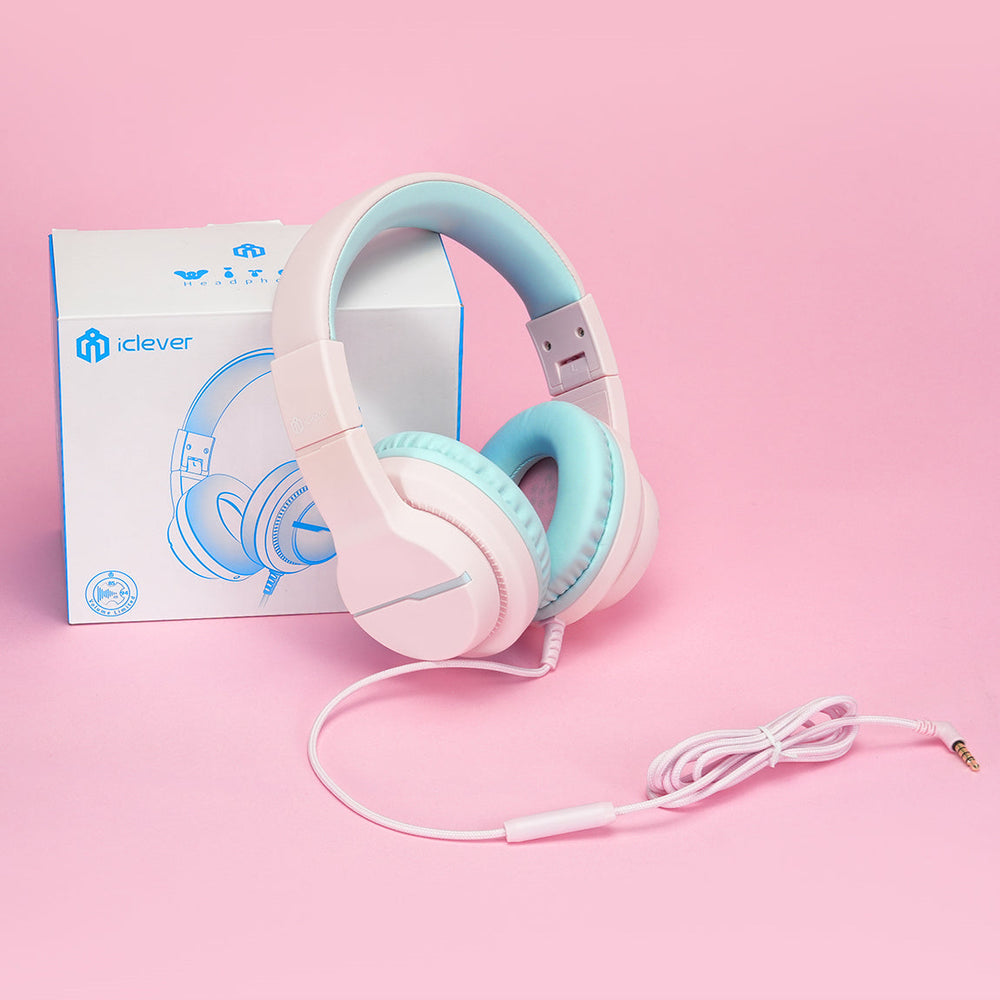 iClever HS19 Kids Wired Headphones foldable design