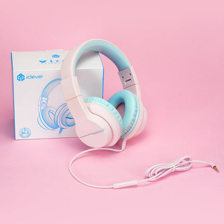 iClever HS19 Kids Wired Headphones foldable design