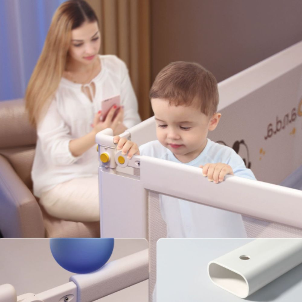 Baby Safety Bed Rail Guard - Adjustable Protection For Toddlers